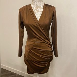 Sleek brown dress